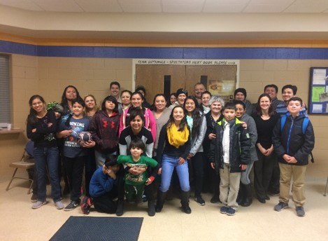 a group of youth participants in the Juntos program