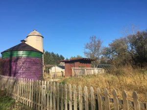 looking over the farm